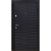 Входная металлическая дверь Венге тёмный Vinorit 866